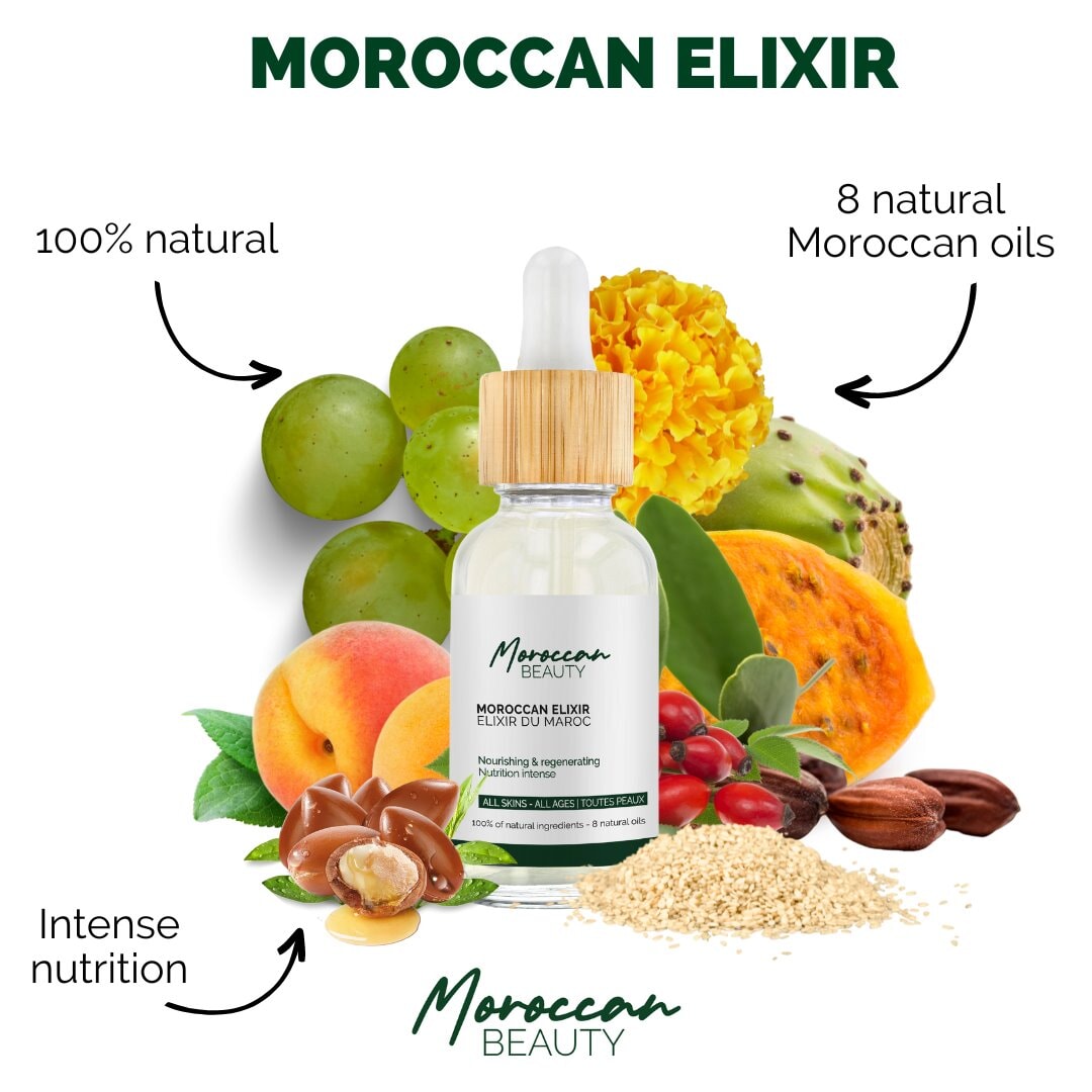 MOROCCAN ELIXIR - 8 MOROCCAN OILS - MOROCCAN BEAUTY™