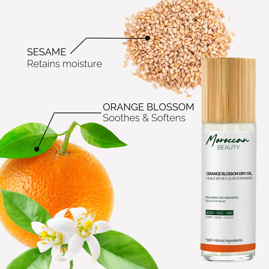 ORANGE BLOSSOM DRY OIL - +99% NATURAL (Pre-order - delivered by June 2023) - HASHTAG BEAUTY™
